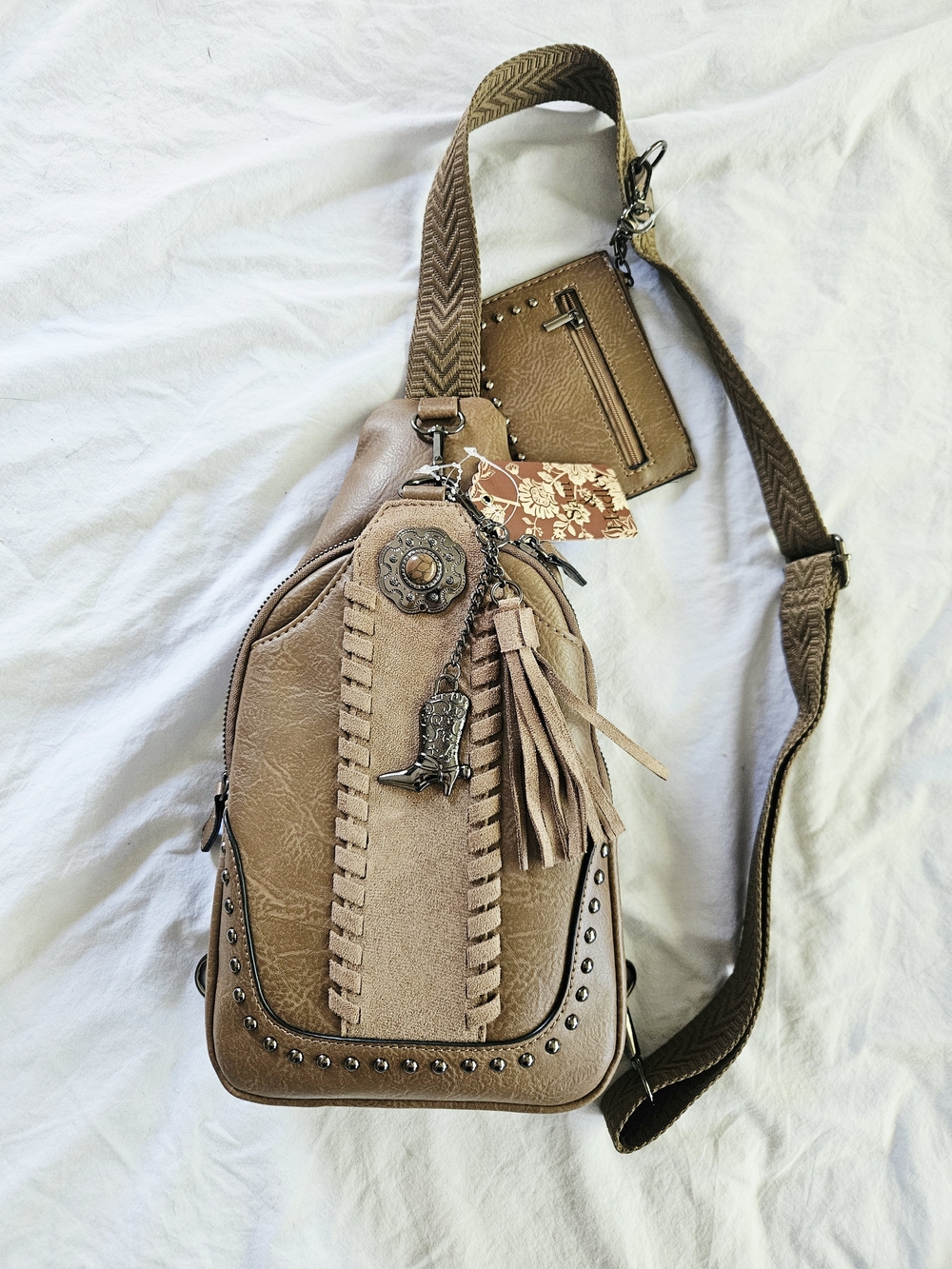 Sam & Hadley Western-Inspired Sling Backpack – NWT